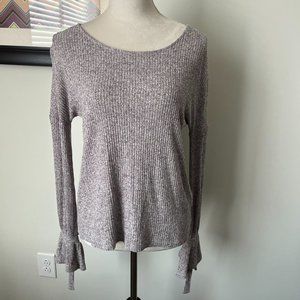 Lucky Brand Maroon Heather Lightweight Sweater S